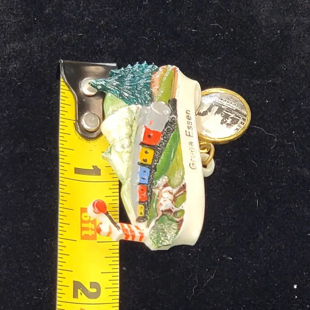 Vintage Original Gruga Essen Celluloid Novelty Brooch Pin 1930s